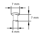 MN 4_7_7 Maschinen-Nieten Tubular rivets Zeichnung